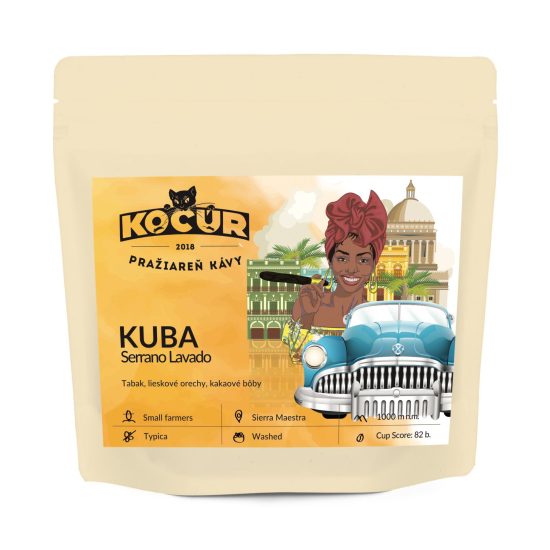 Kubánska káva Kuba Serrano Lavado Kocúr pražiareň Martin