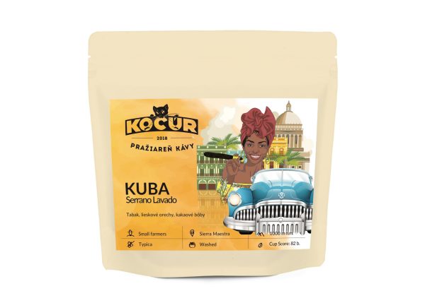 Kubánska káva Kuba Serrano Lavado Kocúr pražiareň Martin
